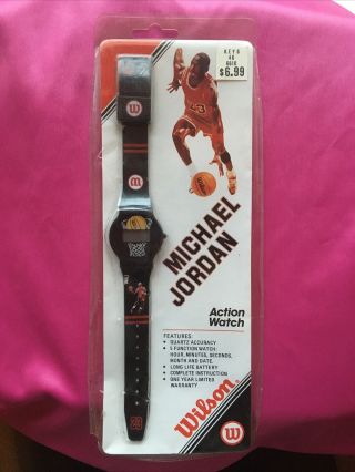 Vintage Michael Jordan Watches Wilson Action Watch And Wilson Lcd Watch Nos