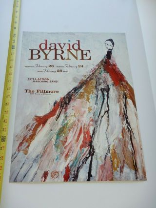 2005 David Byrne Fillmore Concert Poster F680,  Bonnie Tompkins Art