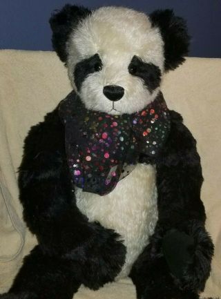 Mary Holstad Kinder Kub Panda Bear 29 