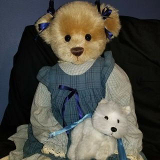 Mary Holstad Kinder Kub Dressed Female Bear & Dog 29 
