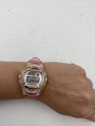 Women’s Casio Baby - G Bg - 169r Quartz Digital Watch Clear Pink Band