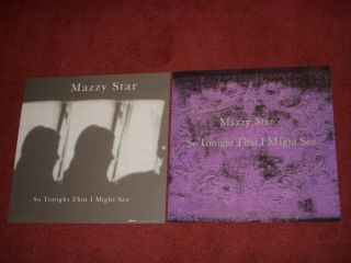 2 X Mazzy Star So Tonight That I Might See 12 " X 12 " Promotional Lp Flats 1993