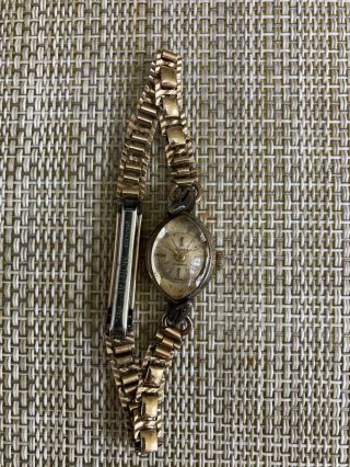 Accurist Ladies Vintage 21 Jewel Mechanical Swiss Made Watch,  Expanding Bracelet