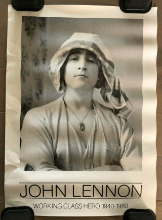 John Lennon Class Hero 1940 - 1980 Vintage Poster 25 X 35