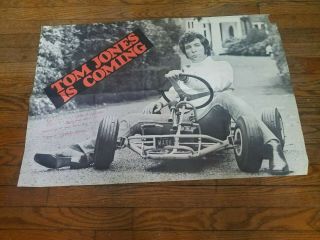 1973 Poster Body And Soul Of Tom Jones Advertising Pine Knob Michigan 33x22