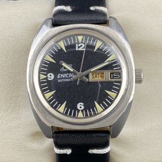 Vintage Swiss Made Enicar Automatic Cal.  167 Day Date Men 