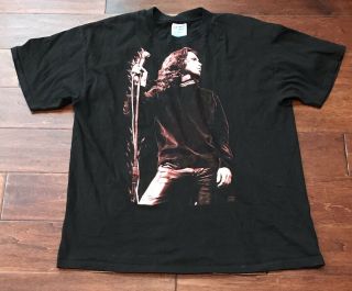 Vintage 90s Jim Morrison The Doors Adult Light My Fire Black Graphic T Shirt Xl