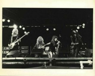 Aerosmith Steven Tyler Joe Perry Reading Festival Vintage Stamped Photograph