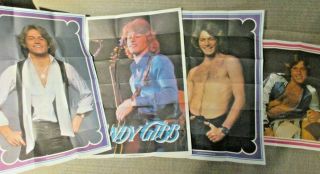 Andy Gibb Posters 15 Fold Out Posters 1978 Stigwood Group Rare