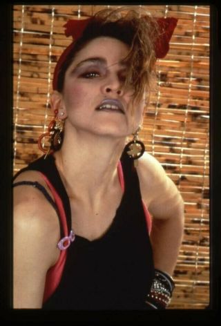 Madonna Iconic Early 1980s Vampish Sexy Photo Agency Duplicate 35mm Transparency