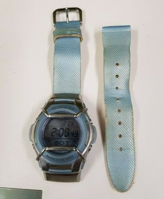 Casio Baby G Lcd Watch Msg 133 Blue See Photos A/f