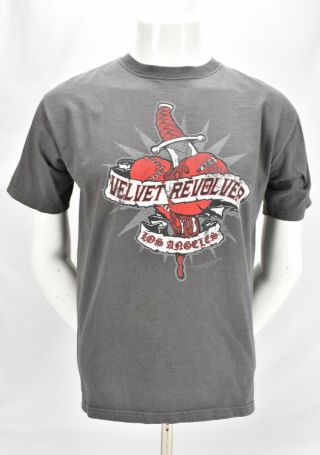 Velvet Revolver T Shirt Knife In Heart Logo Medium