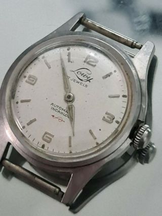 Gents Vintage Louy Watch 17 Jewel Automatic Spares Or Repairs