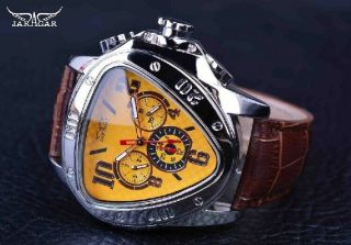 Jaragar Triangle Watch Men Luxury Wrist Watches For Men Sport Fashion Design