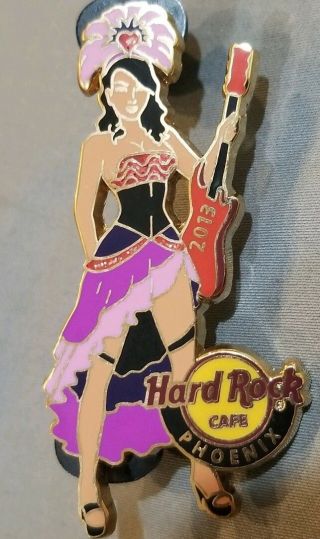 Hard Rock Cafe Phoenix Sexy Burlesque Girl Pin