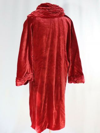 Vintage Red Velvet Opera Coat Jacket