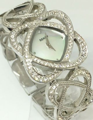 Seksy By Sekonda N4110 Bjv Ladies White Dial Stainless Steel Silver Watch 26mm