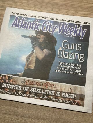 Guns N’ Roses Hard Rock Atlantic City Weekly Maggazine Advertisement Poster