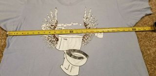 Rare Vintage The Jesus Lizard Flying Toilet T Shirt 1990 ' s Size XL Touch and Go 3