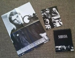 Book Nirvana Special Kurt Cobain Rare 2003 Complete With Poster & Cards