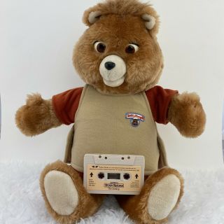 Vintage Teddy Ruxpin Bear And Cassette Tape World Of Wonder 1985