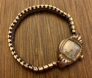 Art Deco Bulova L0 Ladies Wrist Watch 17 Jewels Swiss Made 10k Rgp Antique
