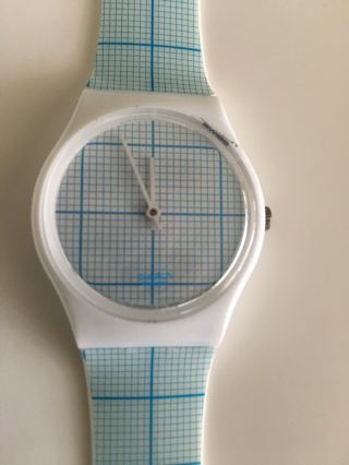 Swatch Watch Analog Graph Paper Gz198