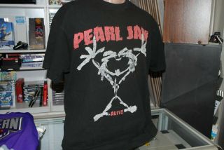 Vintage Pearl Jam Alive Fruit Of The Loom T - Shirt Tee,  Men 
