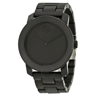 Movado Bold Swiss Quartz Black Dial Tr90 And Stainless Steel Men 