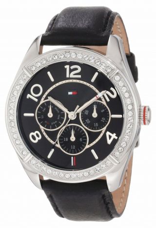 Tommy Hilfiger Women Multi - Function Crystals Black Watch 40mm 1781248 $155