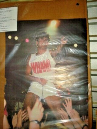 George Michael Wham - 1985 Uk Poster,  Printed In England