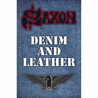 Saxon Denim And Leather Poster Flag Textile Wall Banner Official Band Merch