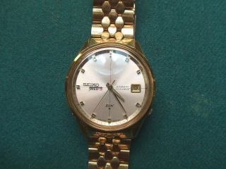 Vintage - Seiko Gold - Tone & Stainless Steel,  25 Jewels,  Automatic Day/date