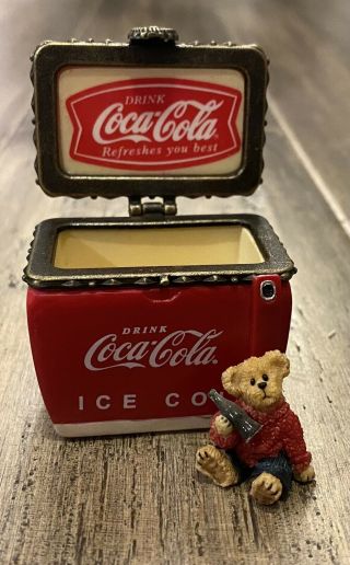 Boyd’s Bears Treasure Box Coca Cola Coke Chest Cooler With Thirstin No Box