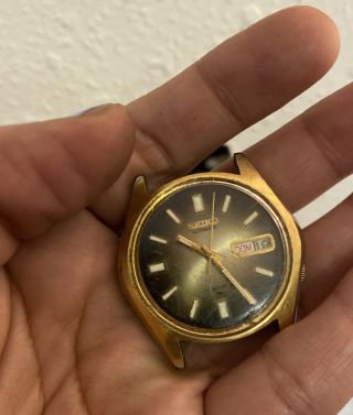 Vintage Seiko Automatic 17 Jewels Gold Tone Watch