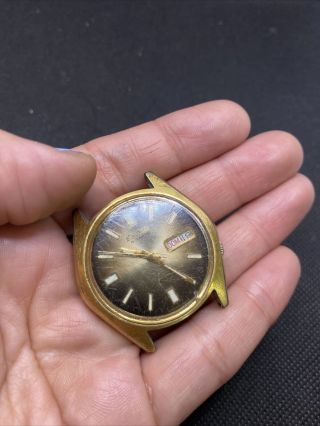 vintage seiko automatic 17 jewels gold tone watch 2