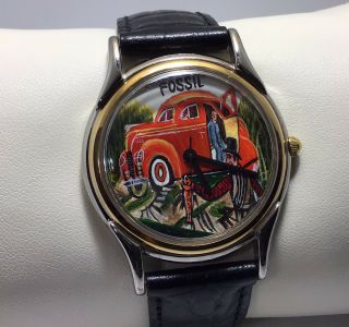 Fossil Men’s Watch - Limited Edition,  Hand Painted Canvas Face
