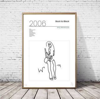 Amy Winehouse ❤ Back To Black ❤ Poster Art Limited Edition Print