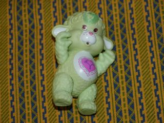 1985 Care Bear Cousin Poseable Figure Gentle Heart Lamb Green Vintage