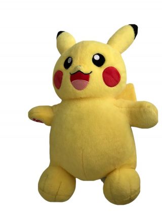 Build A Bear Pokemon Pikachu 18” Plush Stuffed Game Creature With Sounds