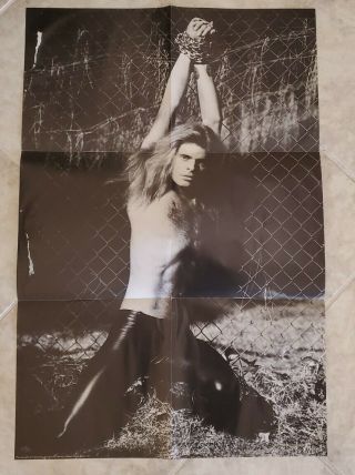 Vintage David Lee Roth Of Van Halen 24 " X 34 " Poster Girls
