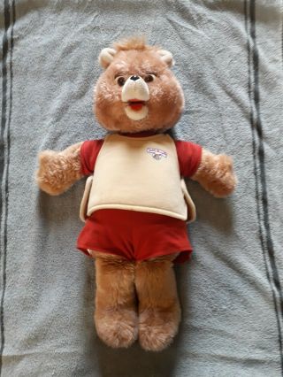Vintage Teddy Ruxpin Bear Doll 1985 Worlds Of Wonder.  And.