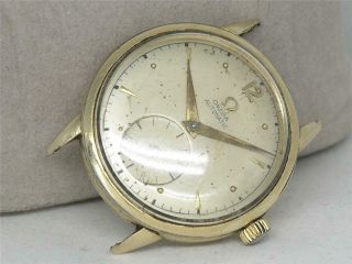 Vintage 32mm Omega Mens 14k Gold Filled Bumper Automatic 342 Wristwatch Running