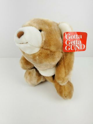 Vintage Gund - Two Tone Chocolate Brown Snuffles Bear - 2156 - 13 " - With Tag