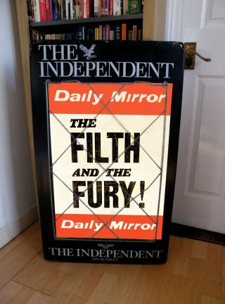 Sex Pistols Filth And The Fury Newspaper Poster,  Jamie Reid,  Swindle,  Clash,  Nancy