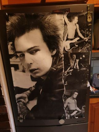 Vintage Sid Vicious Sex Pistols Punk Poster