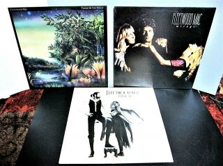 Fleetwood Mac 3 Lps See Photos For Titles V.  G.  Vinyl Ex Sleeves & Inserts Lqqk