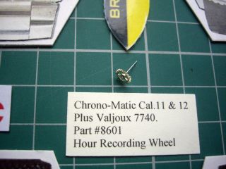 8601 Hour Recording Wheel Chrono - Matic Breitling Heuer Cal.  11,  12,  14,  Val.  7740 3