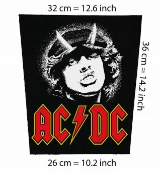 Ac/dc Big Back Patch Rock Metal Heavy Deep Purple Guns N Roses 80 