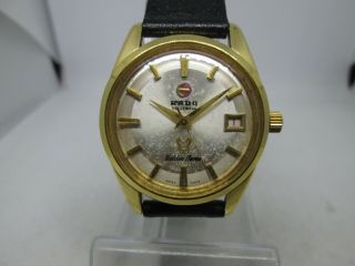 Vintage Rado Golden Horse Date Goldplated Automatic Mens Watch